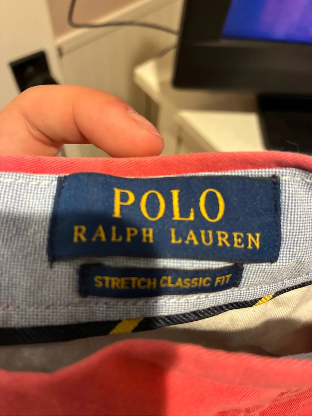 Men's Red Embroidered Cotton Shorts - Polo Ralph Lauren